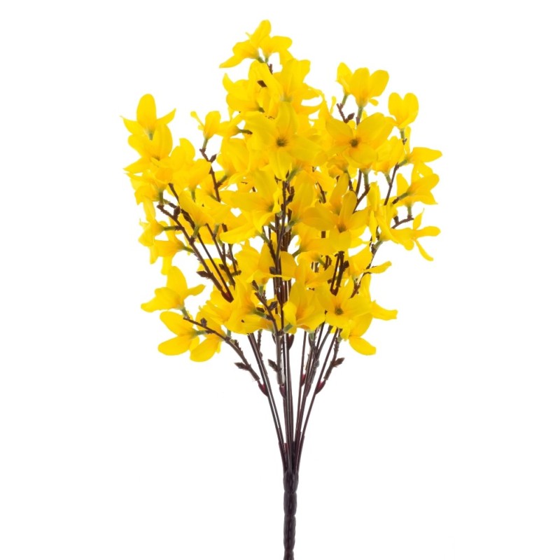 1 Branche de Forsythia artificielle, 52cm jaune 1 Branche de Forsythia artificielle, 52cm jaune