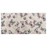 Runner da tavolo in lino con farfalle, 28 cm x 5 m