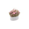 1 Blumenstraußkorb rosa Blumen Lina 8x6x8cm 1 Blumenstraußkorb rosa Blumen Lina 8x6x8cm