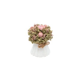 1 Bouquet  fleurs roses Apolline 6,5x9cm