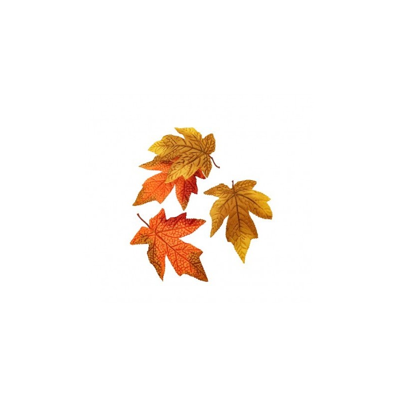Sachet de 12 feuilles erable 14x10cm Sachet de 12 feuilles erable 14x10cm
