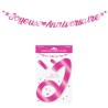 Ghirlanda con lettere metalliche fuchsia 6m “Joyeux Anniversaire” Ghirlanda con lettere metalliche fuchsia 6m “Joyeux Anniversaire”