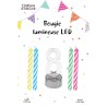 1 Candela LED lampeggiante numero 8 + 4 candele 1 Candela LED lampeggiante numero 8 + 4 candele