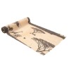 Runner da tavolo in mussola Safari Beige e Moka 28 cm x 3 m Runner da tavolo in mussola Safari Beige e Moka 28 cm x 3 m