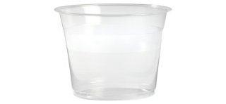 50 Becher 3 dl mit hohem Schaumrand pp / pet, transparent, flexibel