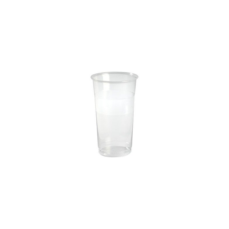 50 Becher 3 dl mit hohem Schaumrand pp / pet, transparent, flexibel
