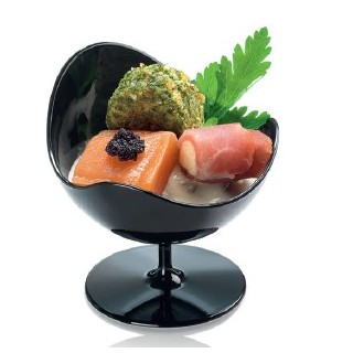 5 Verrines Ball, nero, D70-H68 mm, 50 ml