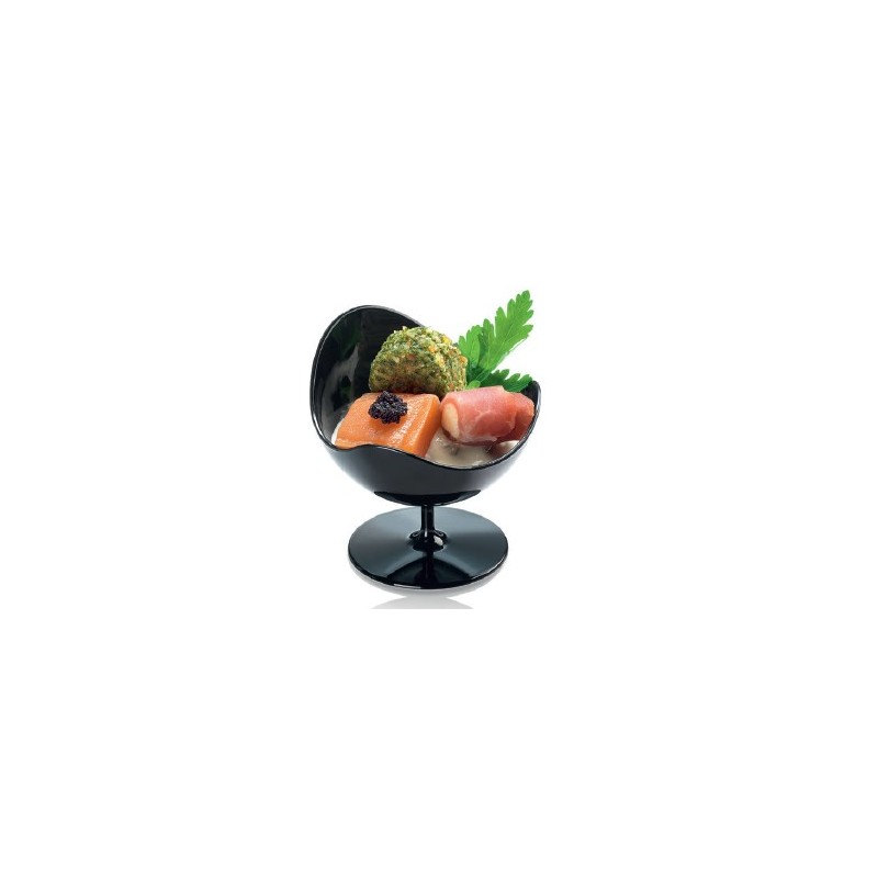 Verrine Ball chair , noir ,D70-H68 mm, 50 ml