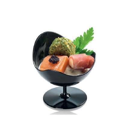 Verrine Ball chair , noir ,D70-H68 mm, 50 ml