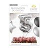 1 Ballon argenté déco gâteau chiffre 5