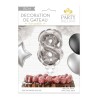 1 Ballon argenté déco gâteau chiffre 8 1 Ballon argenté déco gâteau chiffre 8
