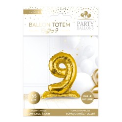 1 Ballon totem chiffre 9