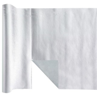 1 Chemin de table Harmony métallisé prédécoupé, argent
