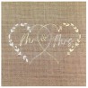 20 Serviettes Mariage naturel, 33 x 33cm  20 Serviettes Mariage naturel, 33 x 33cm
