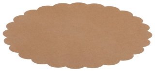 6 tovagliette smerlate, kraft, Ø 34 cm