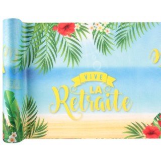 Chemin de table "Vive la retraite"