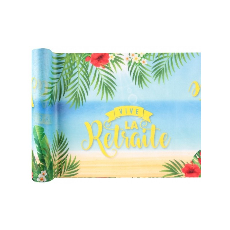 Chemin de table "Vive la retraite" Chemin de table "Vive la retraite"