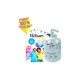 Bouteille hélium compressée 30 ballons (vendue sans ballon)