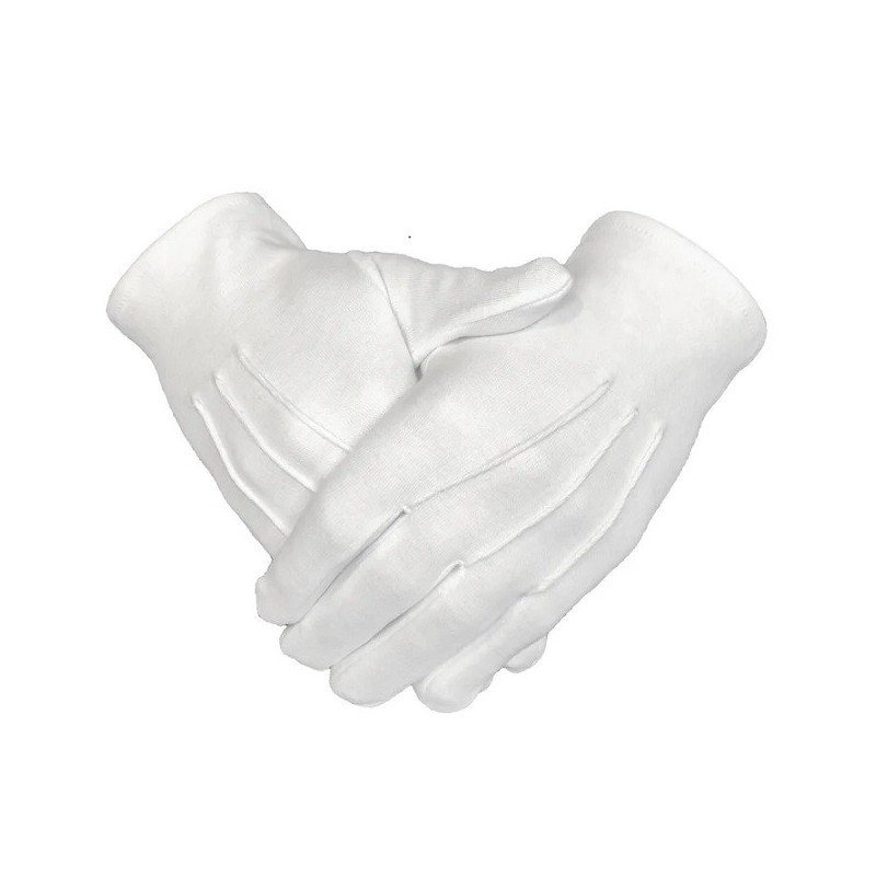 Nikolaus- oder Weihnachtsmannhandschuhe weiß