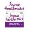 Palloncini ghirlanda metallizzati Joyeux Anniversaire, viola Palloncini ghirlanda metallizzati Joyeux Anniversaire, viola