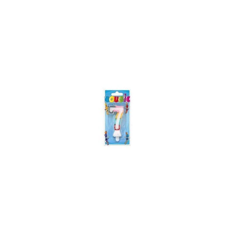 Bougie blister chiffre 7 Bougie blister chiffre 7