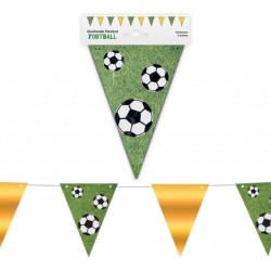 Ghirlanda da calcio 10 gagliardetti 3m