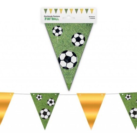 Ghirlanda da calcio 10 gagliardetti 3m