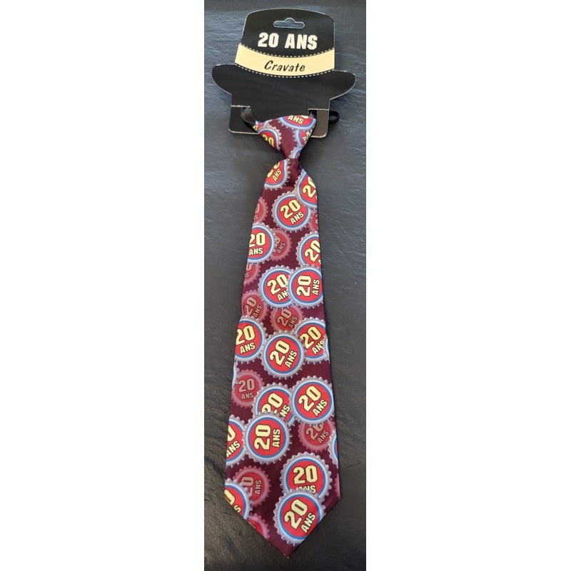 Cravate Party 20 ans" Cravate Party 20 ans"