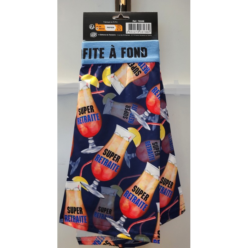 Boxer short "Super Retraite j'en profite à fond"  Boxer short "Super Retraite j'en profite à fond"