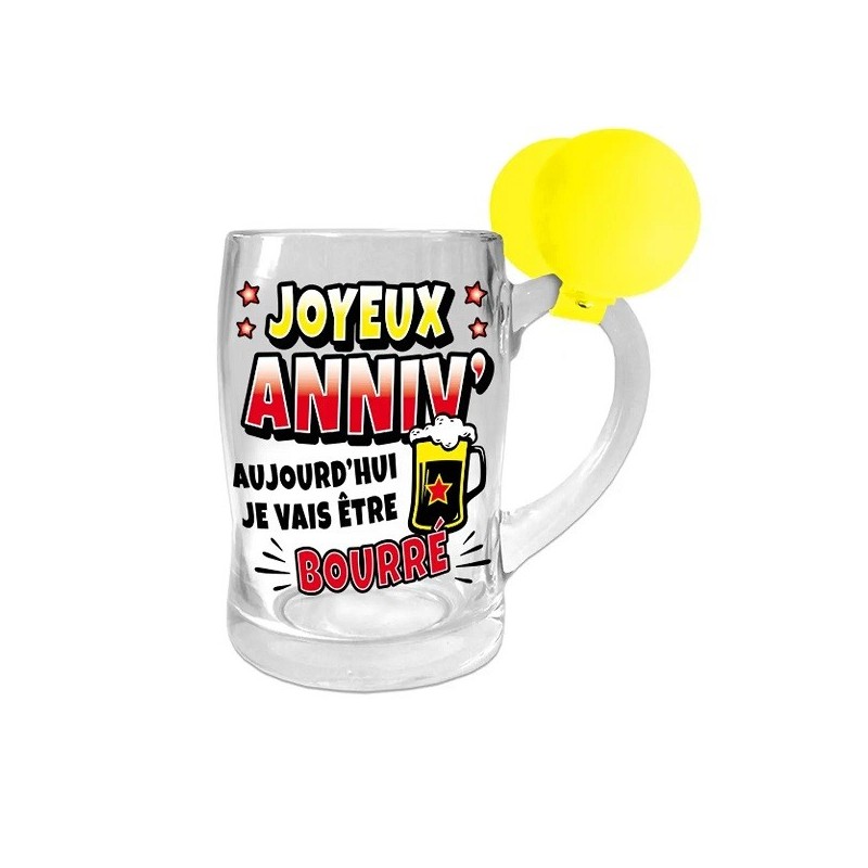 1 boccale di birra Klaxon “Joyeux Anniv” 1 boccale di birra Klaxon “Joyeux Anniv”