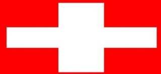 8 Serviettes avec croix Suisse 33x33cm