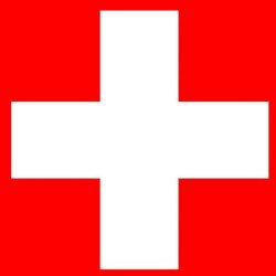 8 Tovaglioli con croce svizzera 33x33 cm