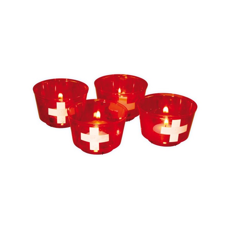  4 Gobelets pour bougies CH