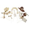 Kit Photobooth Tropicool Papier Blanc, Camel et Or 11pcs Kit Photobooth Tropicool Papier Blanc, Camel et Or 11pcs
