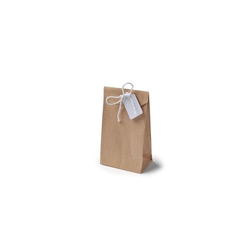 6 Sachets Papier Kraft avec Liens et Étiquettes Blanc 7,5x12,5cm 6 Sachets Papier Kraft avec Liens et Étiquettes Blanc 7,5x12,5cm