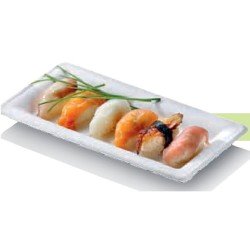 Barquette Karo rectangles, canne à sucre, 26 x 13 prof. 1,5 cm