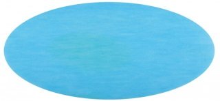 50 einfarbige Tischsets, Ø 34 cm, Türkis