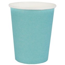 10 tazze Rainbow, cartone, celeste, ø 7,8 x 9,7 cm / 27cl