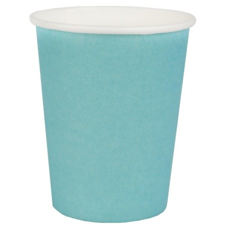 10 tazze Rainbow, cartone, celeste, ø 7,8 x 9,7 cm / 27cl