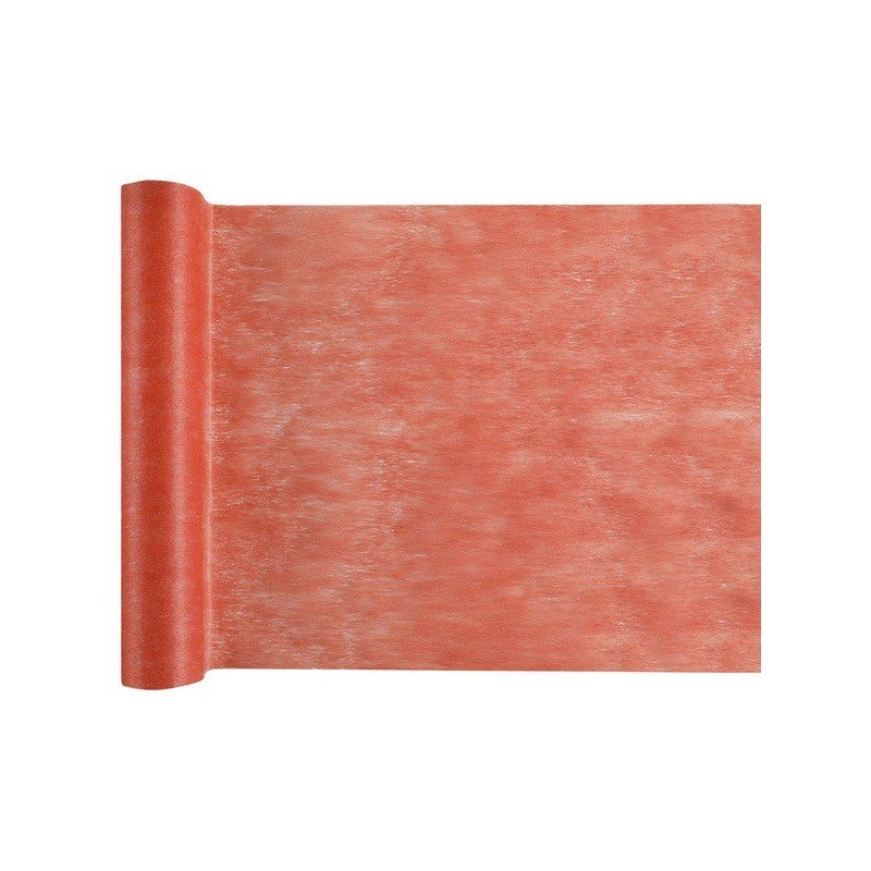 Chemin de table intissé, uni, 0.30 x 10 m, Terracotta