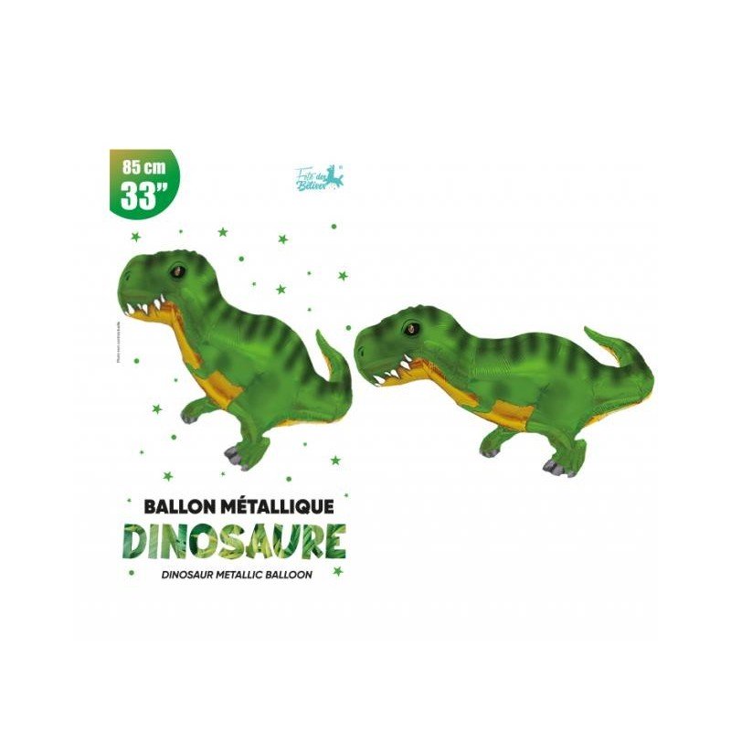 1 Ballon métallique Dinosaure