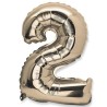 1 pallone di metallo, numero 2 oro  1 pallone di metallo, numero 2 oro