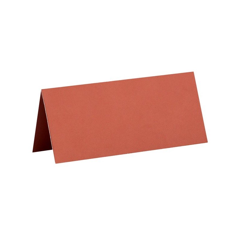 Marque place, carton, 3 x 7 cm, sachet de 10 pièces, Terracotta