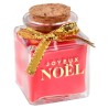 Bougie de Noël en pot, scintillant, rouge  Bougie de Noël en pot, scintillant, rouge
