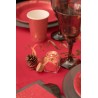 Bougie de Noël en pot, scintillant, rouge  Bougie de Noël en pot, scintillant, rouge