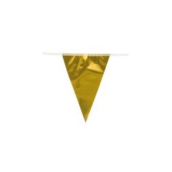 Guirlande Foil 20 fanions 30 x 20 cm OR 10 m