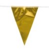 Ghirlanda foil 20 gagliardetti 30 x 20 cm ORO 10 mt Ghirlanda foil 20 gagliardetti 30 x 20 cm ORO 10 mt