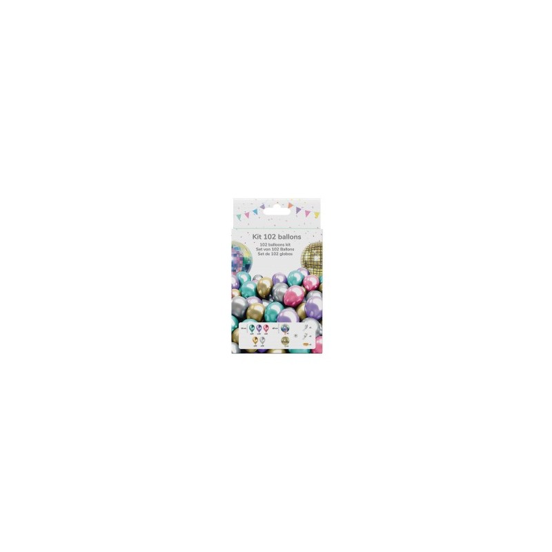 Kit 102 ballons DISCO  Kit 102 ballons DISCO