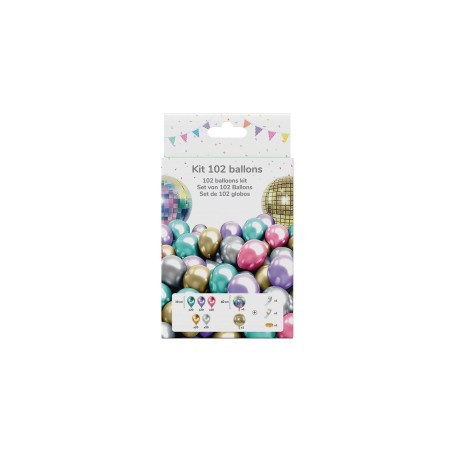 Kit 102 ballons DISCO 