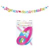 Ghirlanda di lettere in metallo, " Joyeux Anniversaire" 2,5 metri Ghirlanda di lettere in metallo, " Joyeux Anniversaire" 2,5 metri